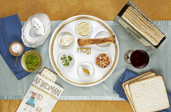 What are Seder Plates and what food is specifically served on them.