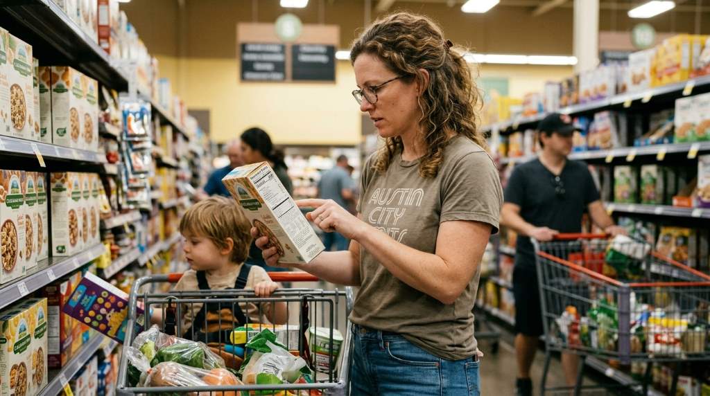 Healthy grocery choices and food label awareness among Austin parents