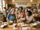 Vintage Cooking Club of America members sharing recipes during a community cooking event