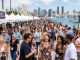 Crowds enjoying wine tastings at Embarcadero Marina Park North during the San Diego Bay Wine and Food Festival