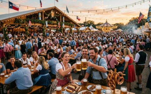 Wurstfest 2026 New Braunfels festival crowd and attractions